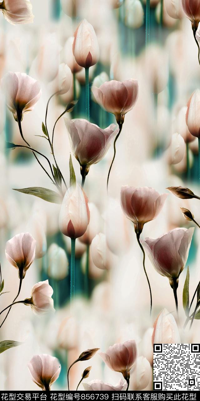 大花乱花数码数码印花华亿平台下载（图片编号: 856739） - 瓦栏（Walan）