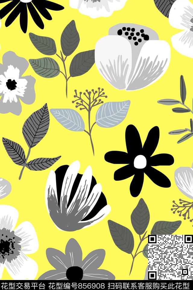 青舞-花卉青舞-女装18-春夏传统印花华亿平台下载（图片编号: 856908） - 瓦栏（Walan）