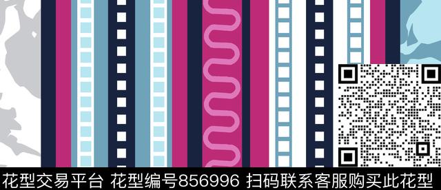 格子几何条子数码印花华亿平台下载（图片编号: 856996） - 瓦栏（Walan）