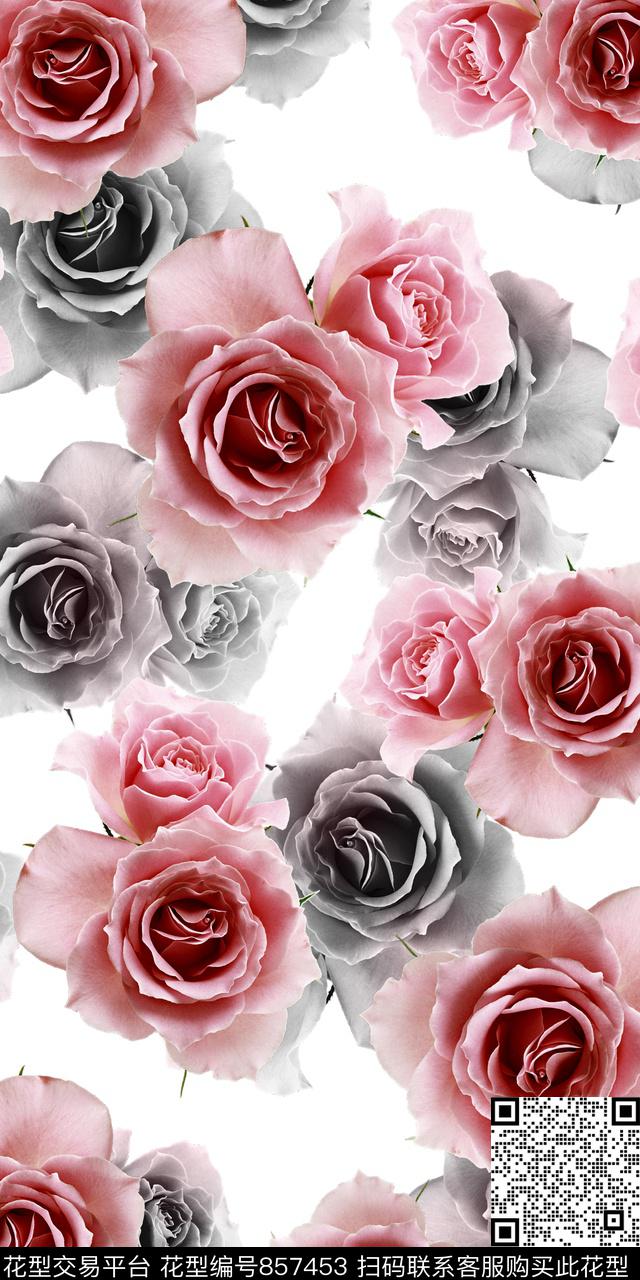 大花乱花数码数码印花华亿平台下载（图片编号: 857453） - 瓦栏（Walan）