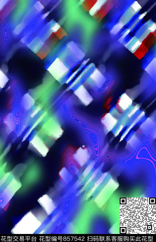 苏格兰格格子趣味数码印花华亿平台下载（图片编号: 857542） - 瓦栏（Walan）