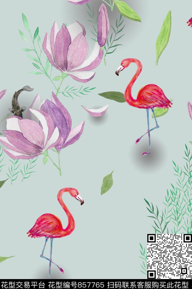 花卉花朵花瓣传统印花华亿平台下载（图片编号: 857765） - 瓦栏（Walan）