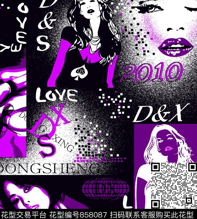 民族风少女衣裙系列美女传统印花华亿平台下载（图片编号: 858087） - 瓦栏（Walan）