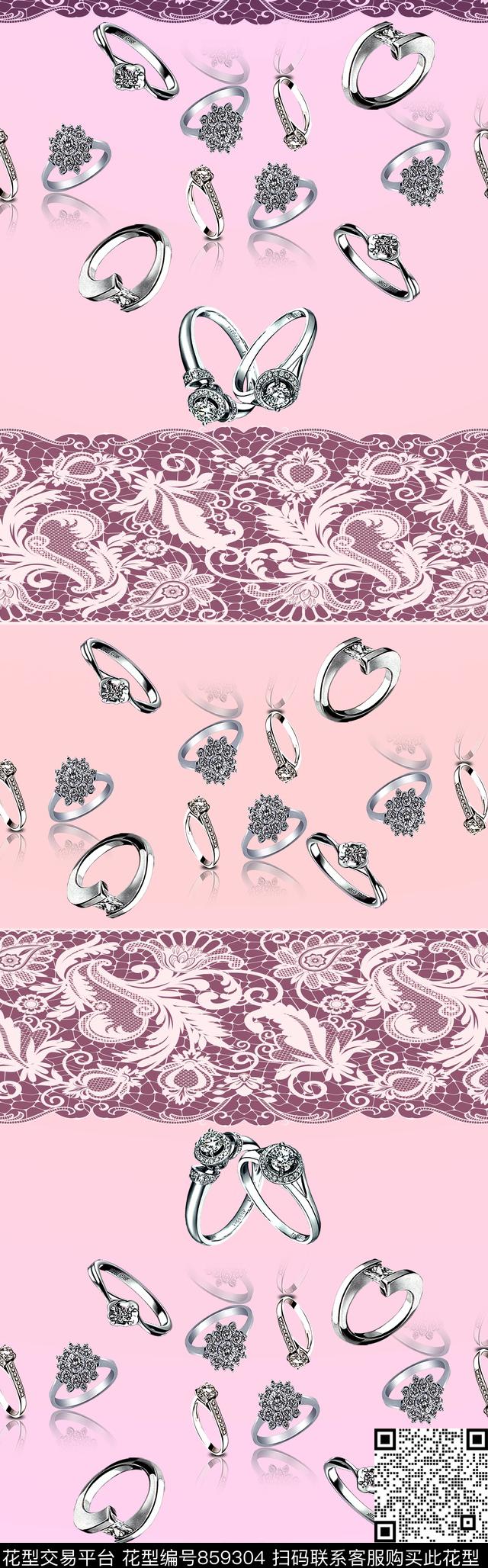 披肩长巾珠宝蕾丝数码印花华亿平台下载（图片编号: 859304） - 瓦栏（Walan）