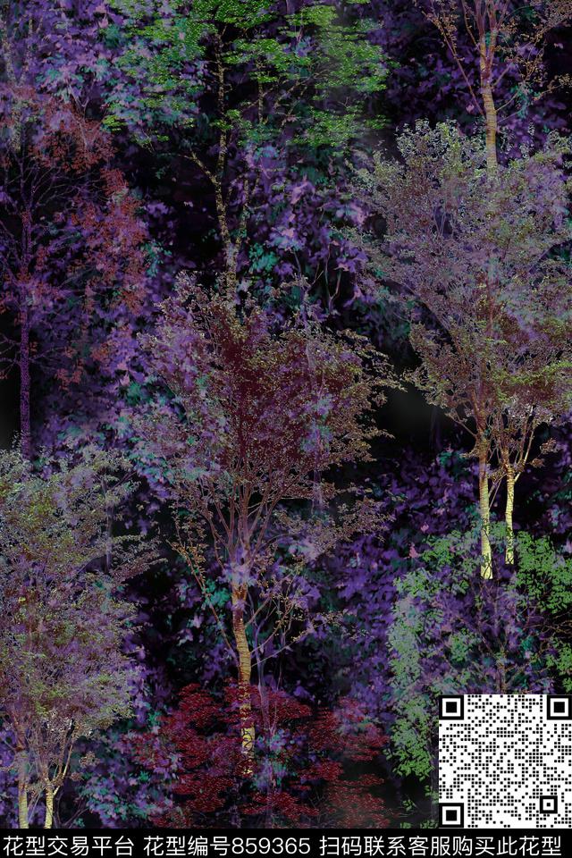 树纹肌理抽象数码印花华亿平台下载（图片编号: 859365） - 瓦栏（Walan）