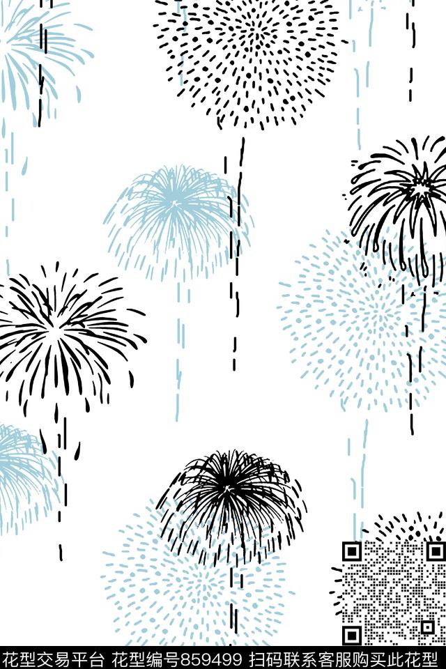 抽象烟花几何男装T恤华亿平台传统印花华亿平台下载（图片编号: 859499） - 瓦栏（Walan）