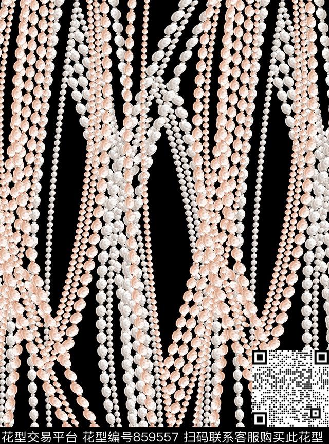几何链条珠宝数码印花华亿平台下载（图片编号: 859557） - 瓦栏（Walan）