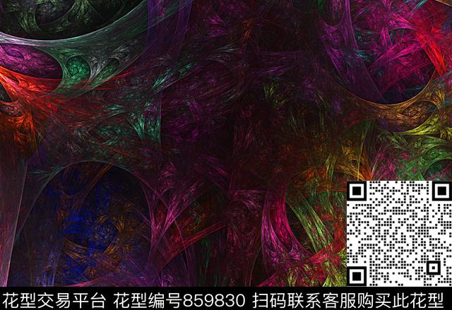 清新风抽象创意不规则几何数码印花华亿平台下载（图片编号: 859830） - 瓦栏（Walan）