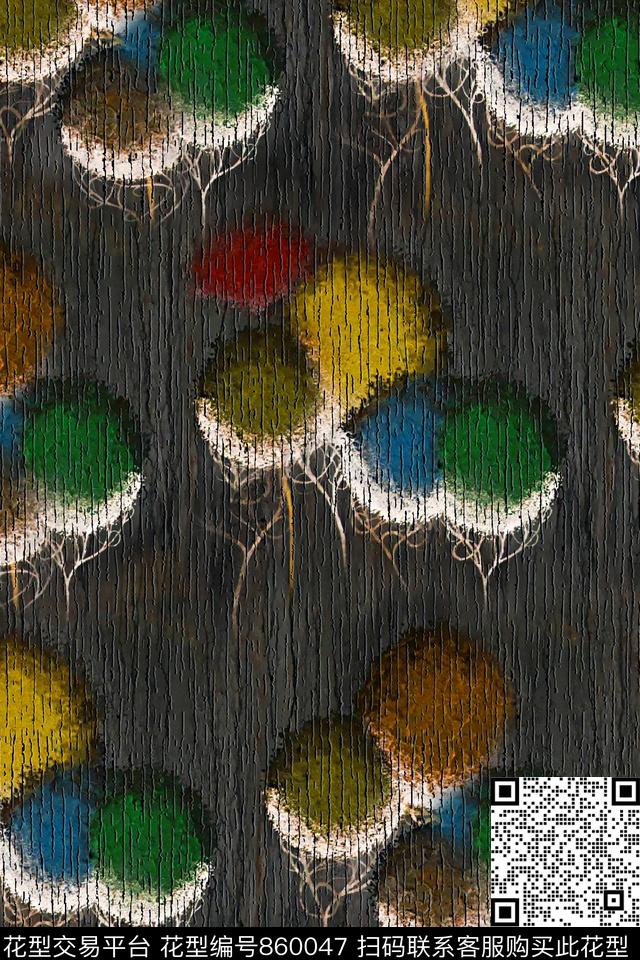 抽象花卉水彩花卉抽象纹理数码印花华亿平台下载（图片编号: 860047） - 瓦栏（Walan）