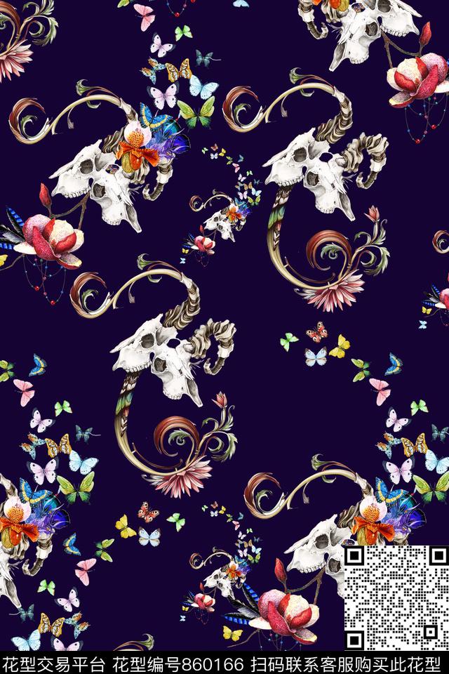 昆虫羽毛鸟数码印花华亿平台下载（图片编号: 860166） - 瓦栏（Walan）