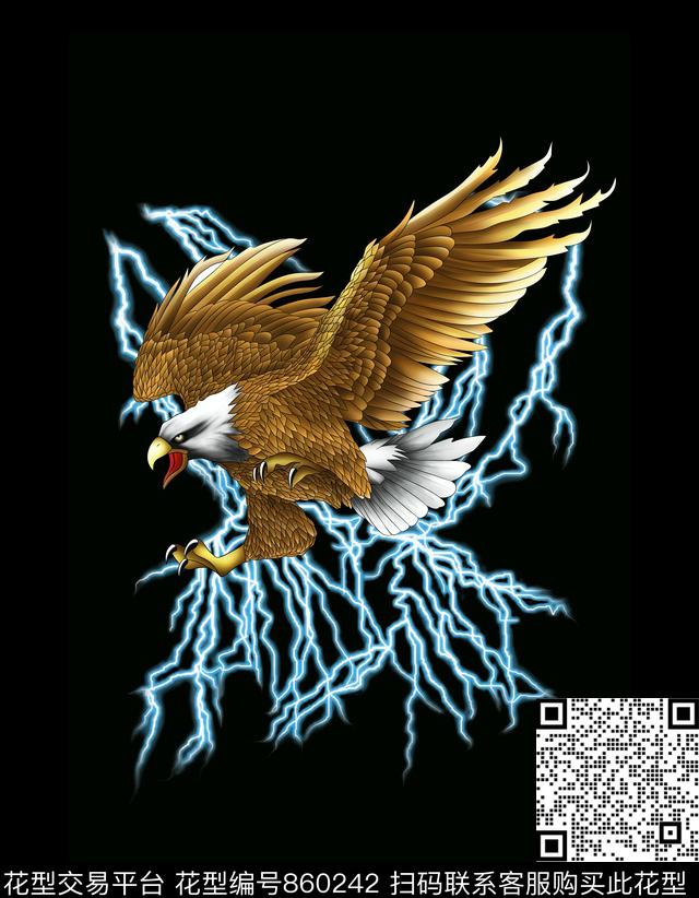 大牌潮牌老鹰数码印花华亿平台下载（图片编号: 860242） - 瓦栏（Walan）