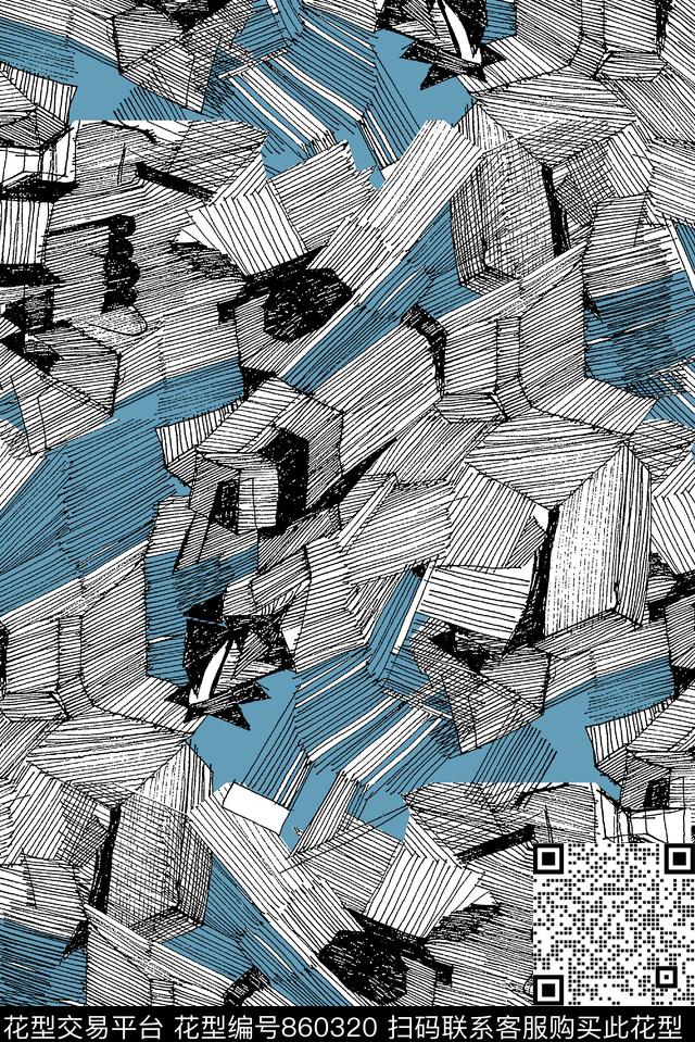 抽象纹理几何线条肌理纹理传统印花华亿平台下载（图片编号: 860320） - 瓦栏（Walan）