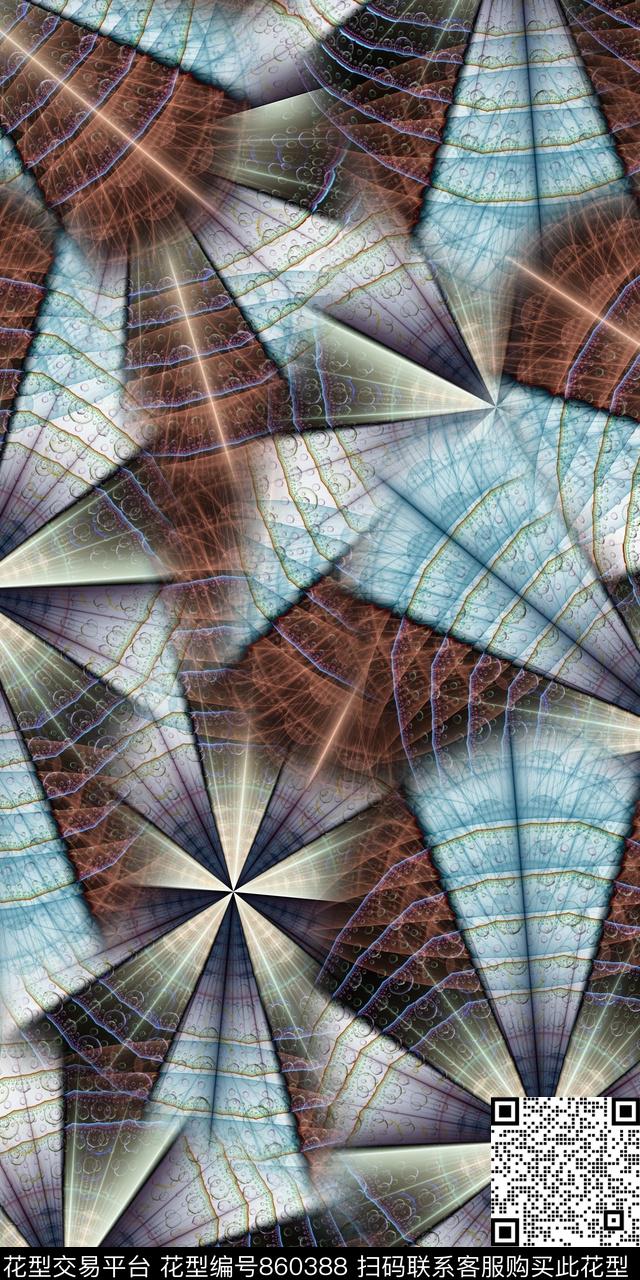 几何趣味休闲数码印花华亿平台下载（图片编号: 860388） - 瓦栏（Walan）