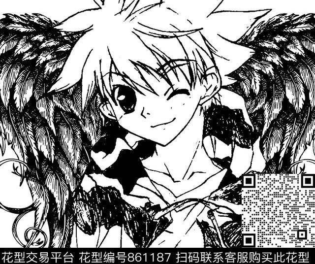 趣味卡通动漫数码印花华亿平台下载（图片编号: 861187） - 瓦栏（Walan）