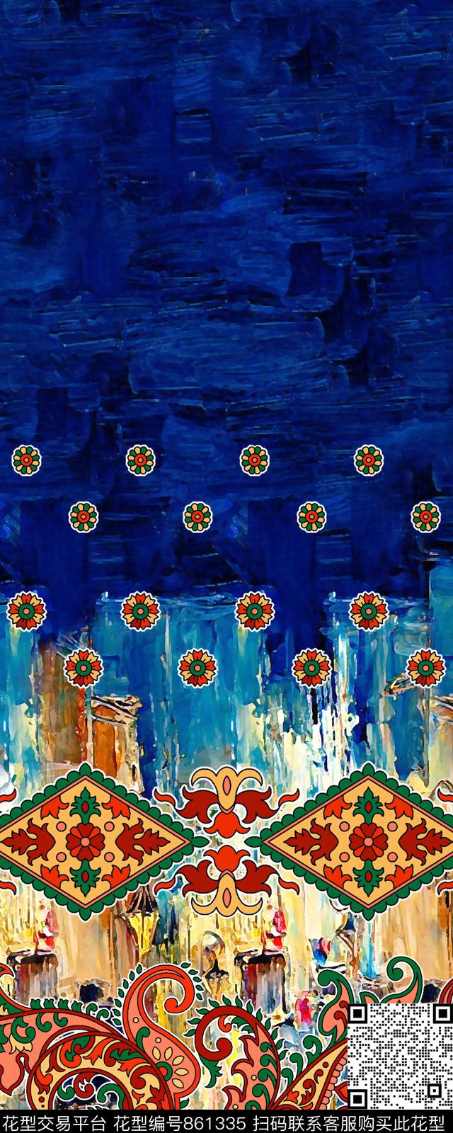 定位花花卉火腿纹数码印花华亿平台下载（图片编号: 861335） - 瓦栏（Walan）