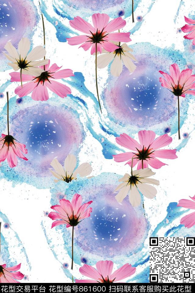 花卉花朵意境数码印花华亿平台下载（图片编号: 861600） - 瓦栏（Walan）