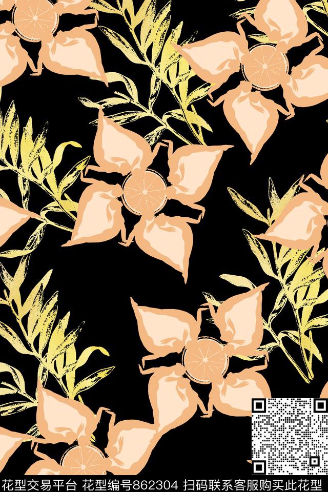 拼贴人物花卉传统印花华亿平台下载（图片编号: 862304） - 瓦栏（Walan）