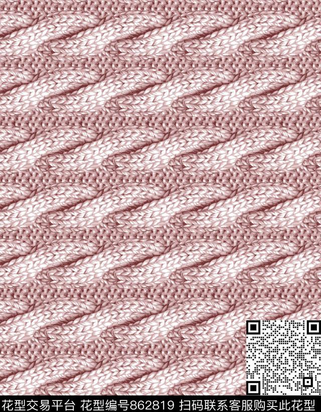 条子绳子抽象数码印花华亿平台下载（图片编号: 862819） - 瓦栏（Walan）