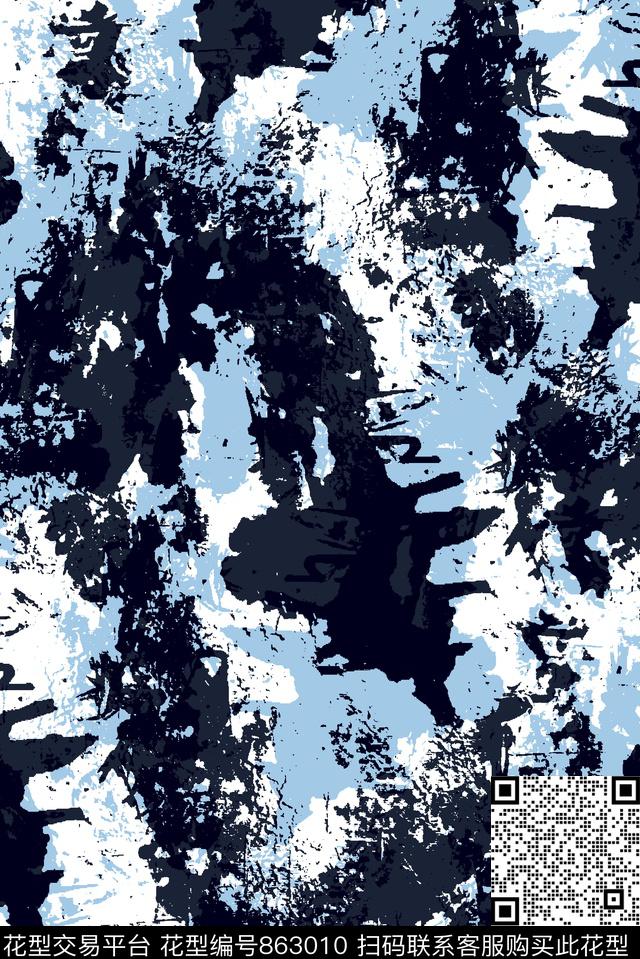 抽象纹理肌理纹理男装夹克华亿平台传统印花华亿平台下载（图片编号: 863010） - 瓦栏（Walan）