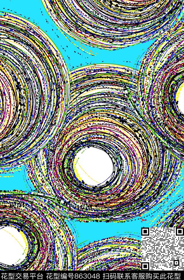 抽象纹理佩利斯民族风数码印花华亿平台下载（图片编号: 863048） - 瓦栏（Walan）