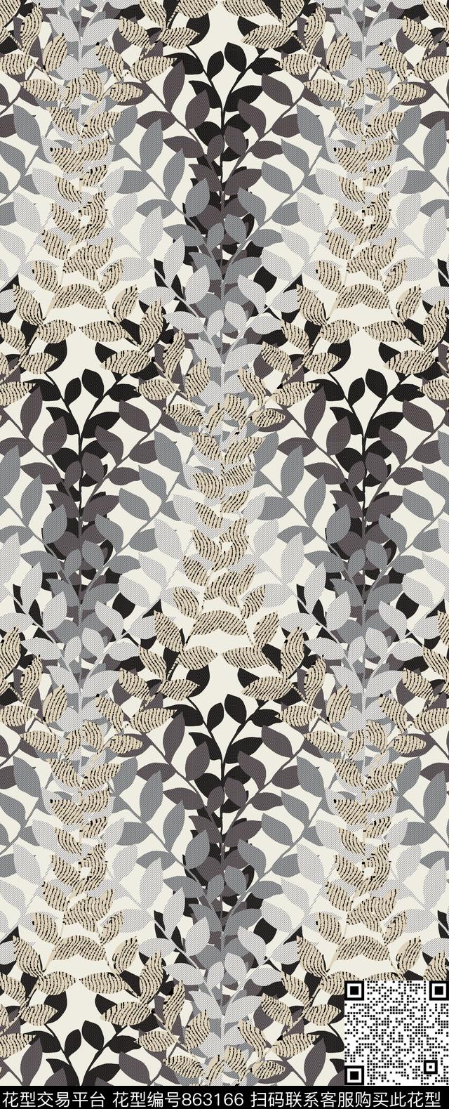 花瓣花卉欧式传统印花华亿平台下载（图片编号: 863166） - 瓦栏（Walan）