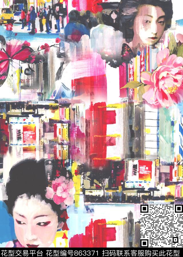 民族风少女衣裙系列仿数码数码印花华亿平台下载（图片编号: 863371） - 瓦栏（Walan）