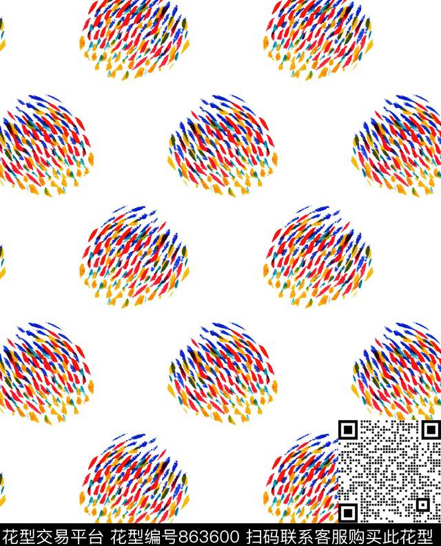 趣味花朵花卉数码印花华亿平台下载（图片编号: 863600） - 瓦栏（Walan）