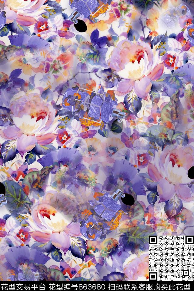 趣味数码香水数码印花华亿平台下载（图片编号: 863680） - 瓦栏（Walan）