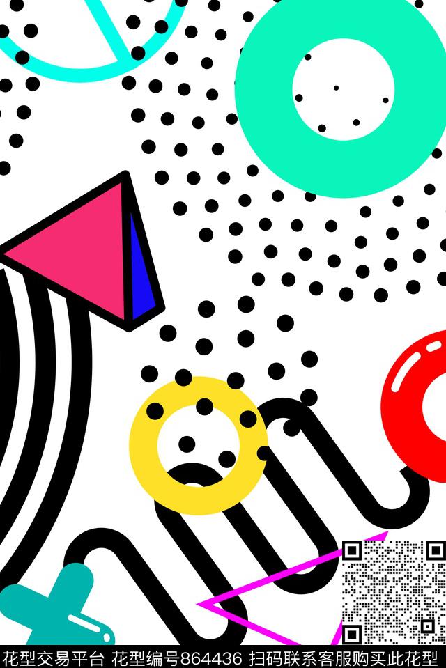 不规则几何方格艺术传统印花华亿平台下载（图片编号: 864436） - 瓦栏（Walan）