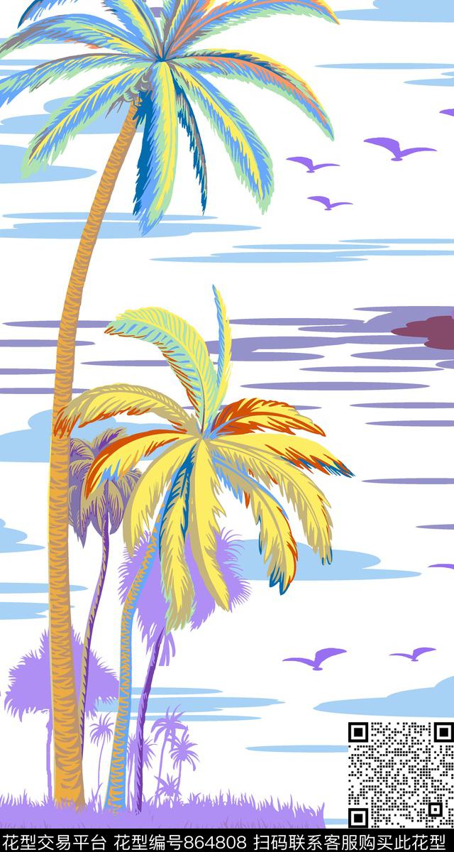 趣味花朵花卉传统印花华亿平台下载（图片编号: 864808） - 瓦栏（Walan）