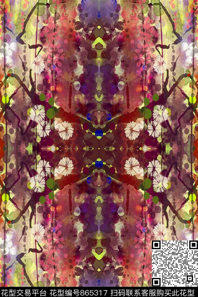 欧式民族风小碎花数码印花华亿平台下载（图片编号: 865317） - 瓦栏（Walan）