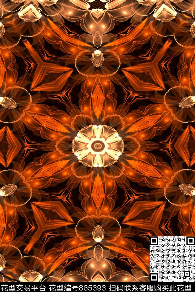 数码印花抽象数码印花华亿平台下载（图片编号: 865393） - 瓦栏（Walan）