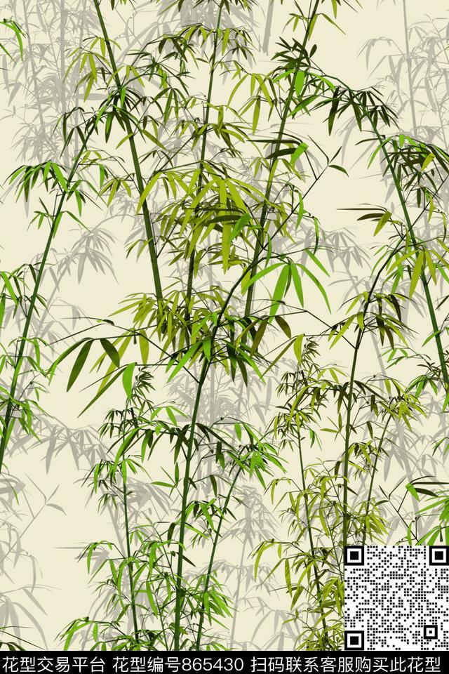 水彩荷花肌理数码印花华亿平台下载（图片编号: 865430） - 瓦栏（Walan）