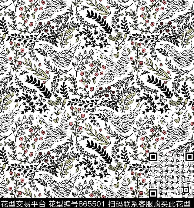 清新燕子花鸟传统印花华亿平台下载（图片编号: 865501） - 瓦栏（Walan）