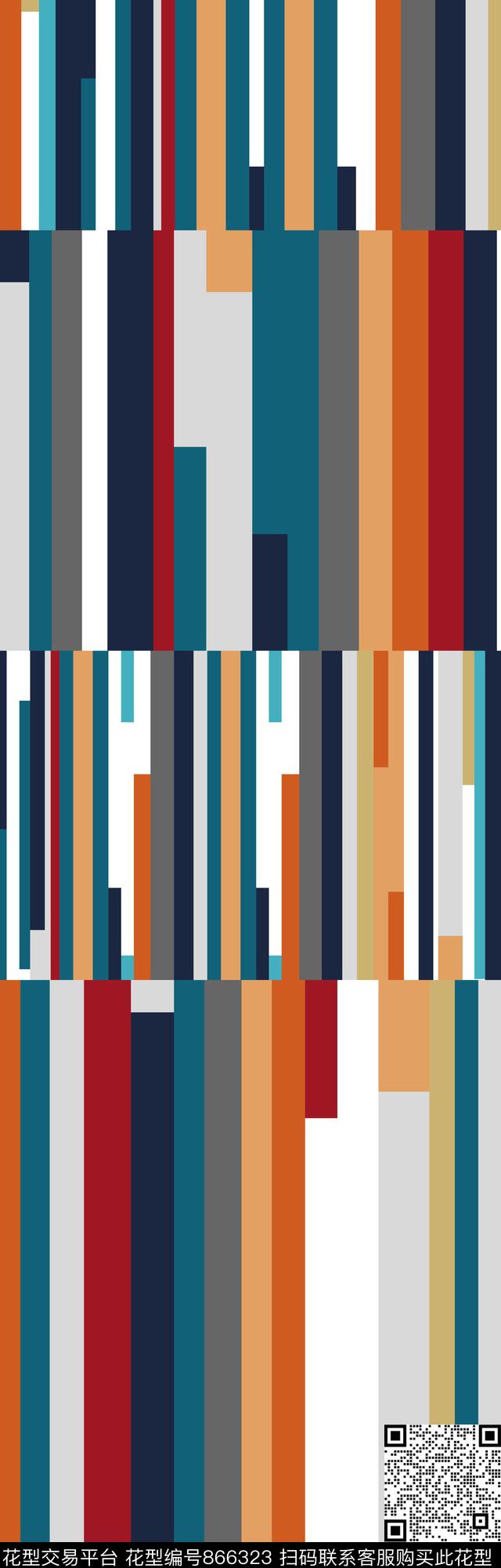 十字休闲解构数码印花华亿平台下载（图片编号: 866323） - 瓦栏（Walan）