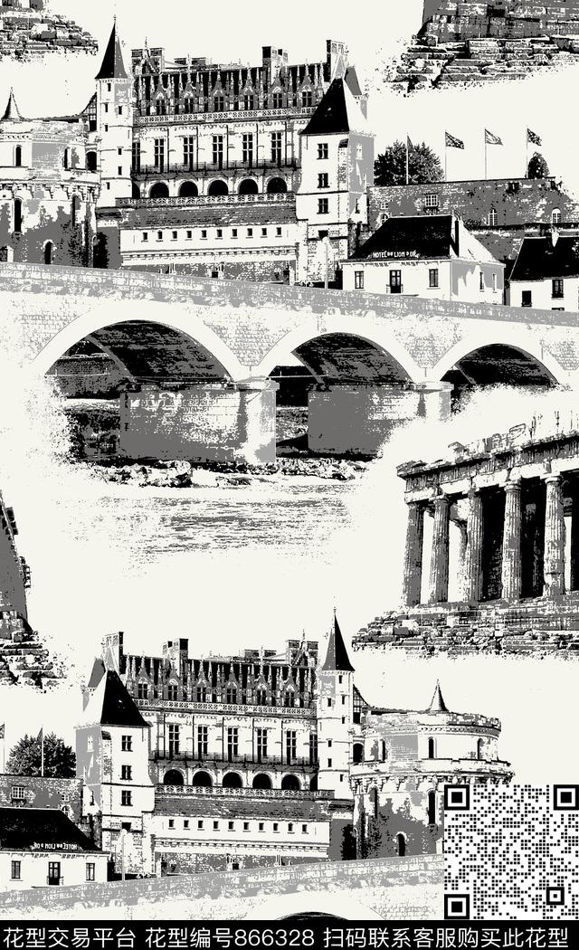 不规则几何几何趣味数码印花华亿平台下载（图片编号: 866328） - 瓦栏（Walan）