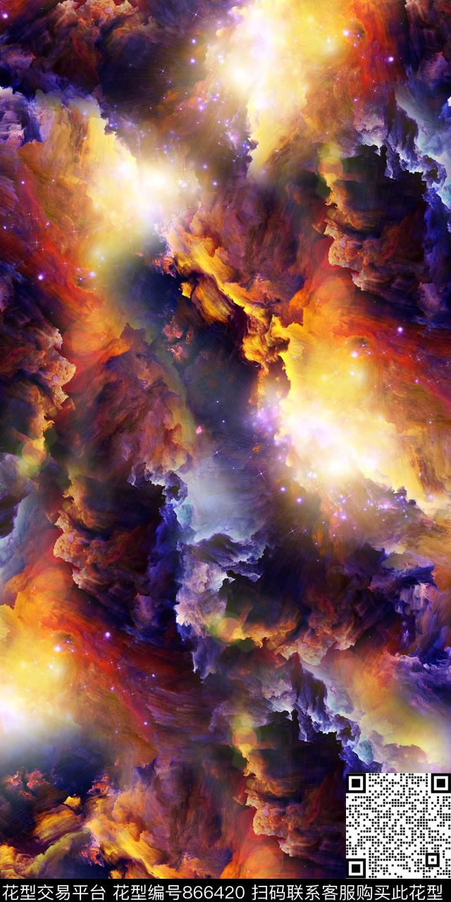 纹路数码印花抽象数码印花华亿平台下载（图片编号: 866420） - 瓦栏（Walan）