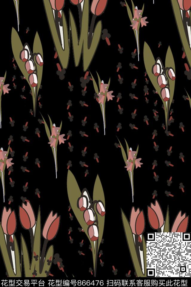 牡丹大花玫瑰传统印花华亿平台下载（图片编号: 866476） - 瓦栏（Walan）