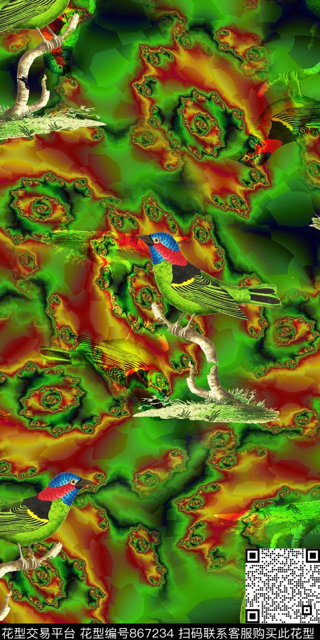 休闲创意趣味数码印花华亿平台下载（图片编号: 867234） - 瓦栏（Walan）