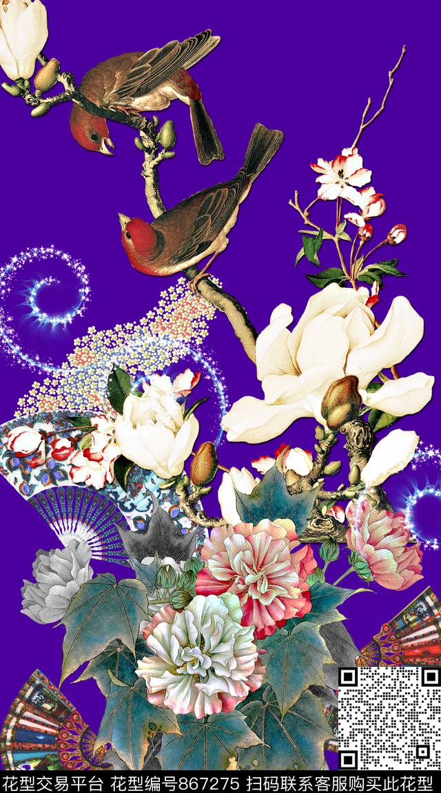 创意图案设计创意服装面料女装数码印花华亿平台下载（图片编号: 867275） - 瓦栏（Walan）