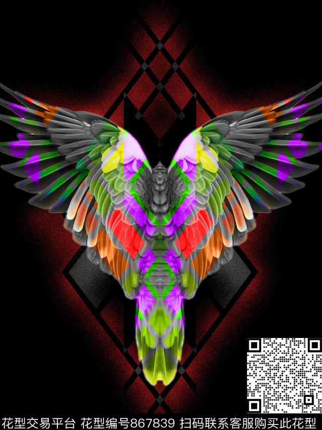 趣味花卉热带数码印花华亿平台下载（图片编号: 867839） - 瓦栏（Walan）