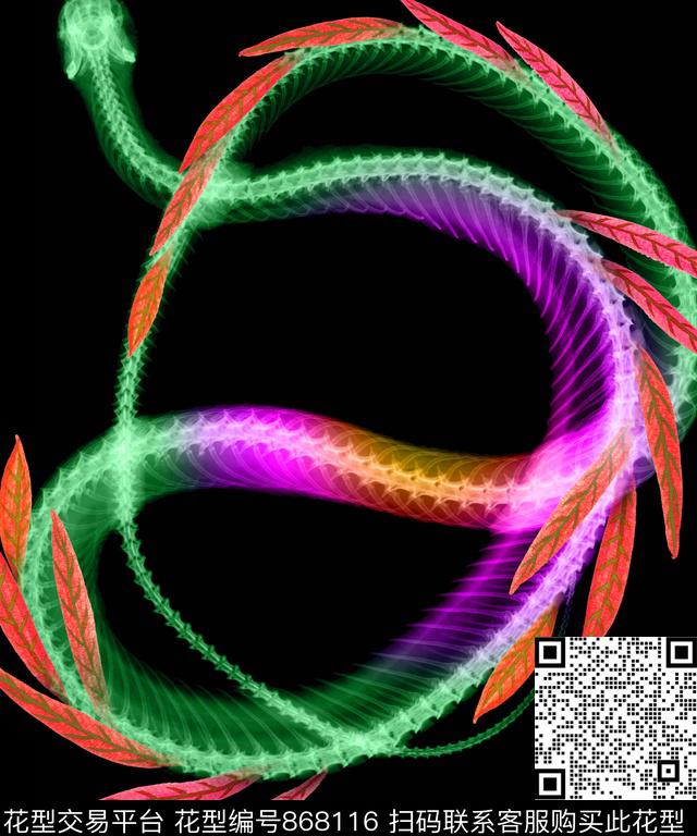 漫画热带T恤数码印花华亿平台下载（图片编号: 868116） - 瓦栏（Walan）