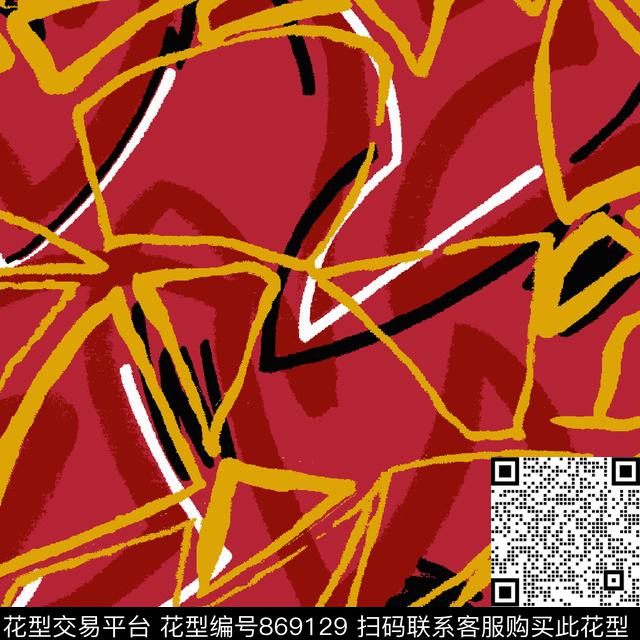 几何条纹不规则几何传统印花华亿平台下载（图片编号: 869129） - 瓦栏（Walan）