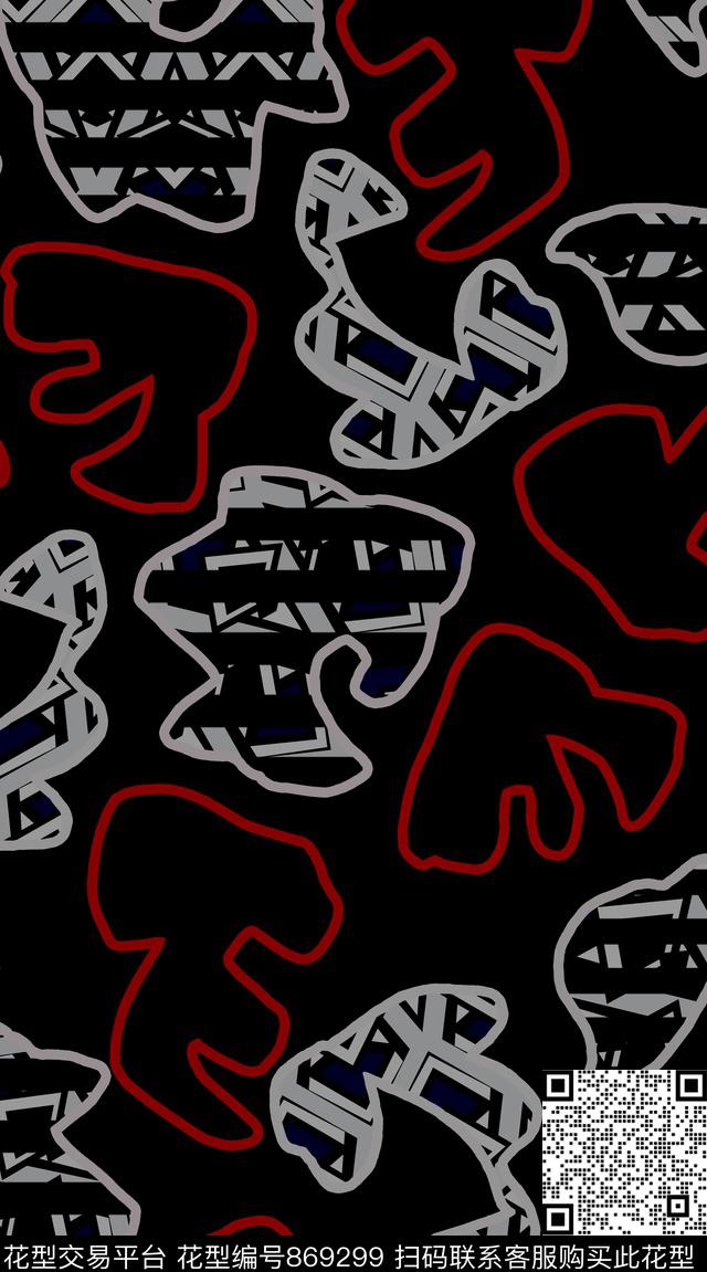 男装创意图案设计创意服装面料传统印花华亿平台下载（图片编号: 869299） - 瓦栏（Walan）