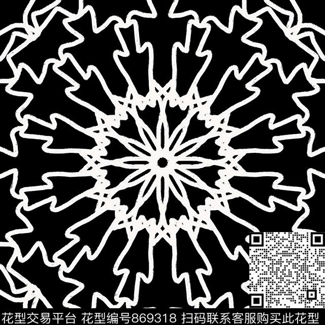 波浪条纹曲线抽像传统印花华亿平台下载（图片编号: 869318） - 瓦栏（Walan）