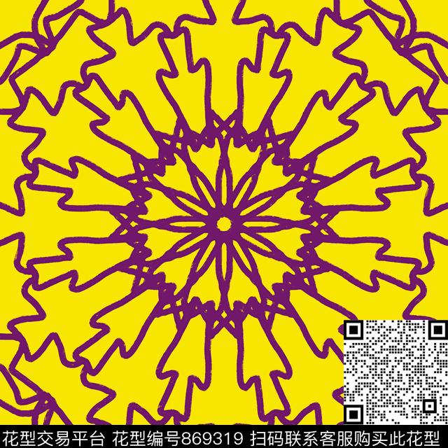 波浪条纹曲线抽像数码印花华亿平台下载（图片编号: 869319） - 瓦栏（Walan）