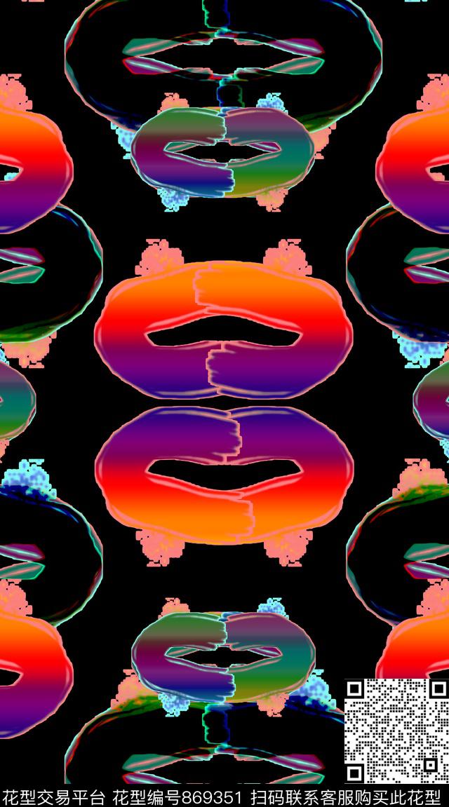 男装创意图案设计创意服装面料数码印花华亿平台下载（图片编号: 869351） - 瓦栏（Walan）