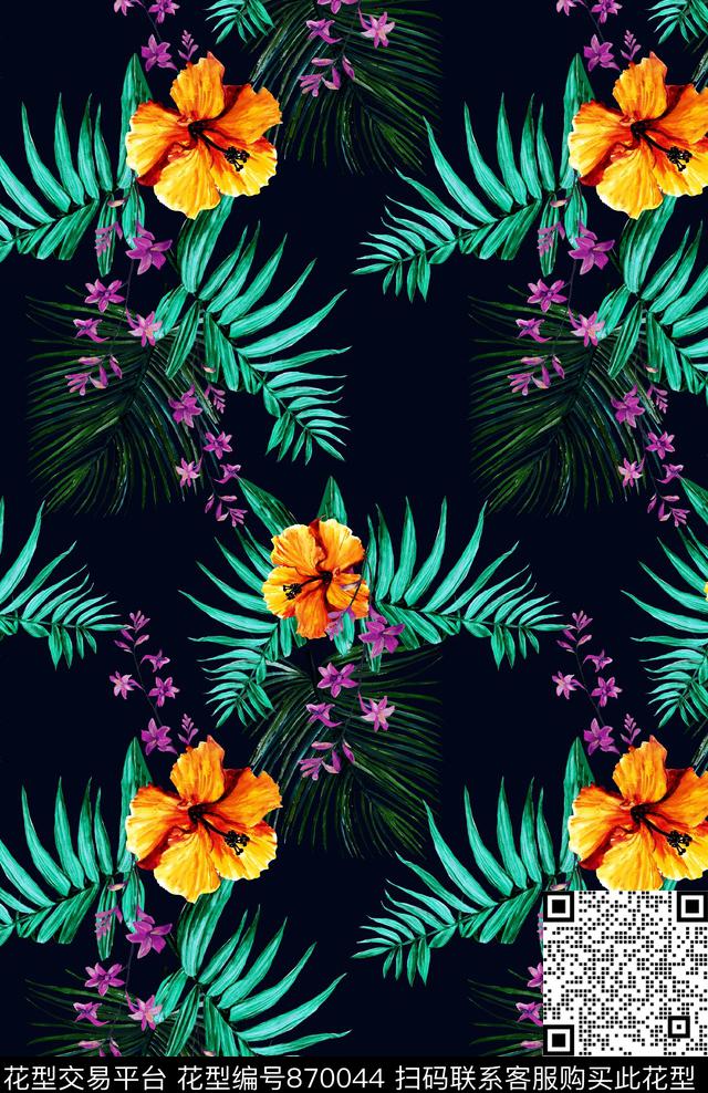 小碎花花卉数码印花华亿平台下载（图片编号: 870044） - 瓦栏（Walan）