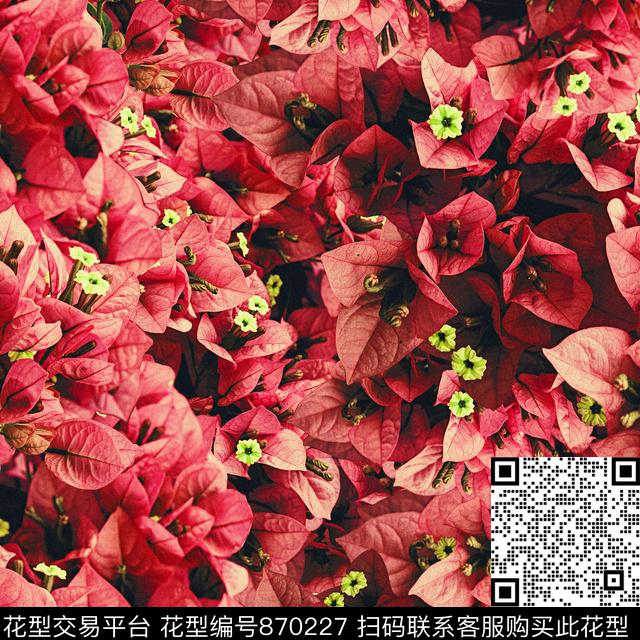 满花花卉小碎花数码印花华亿平台下载（图片编号: 870227） - 瓦栏（Walan）