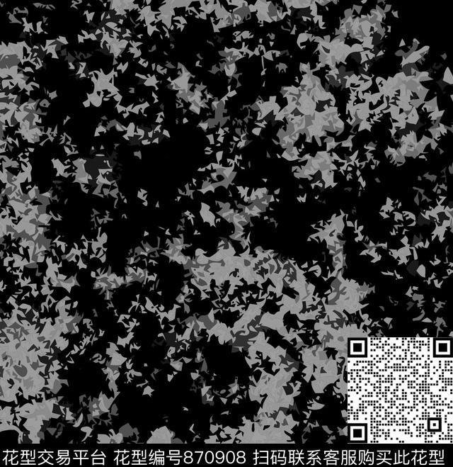 抽象肌理男装传统印花华亿平台下载（图片编号: 870908） - 瓦栏（Walan）